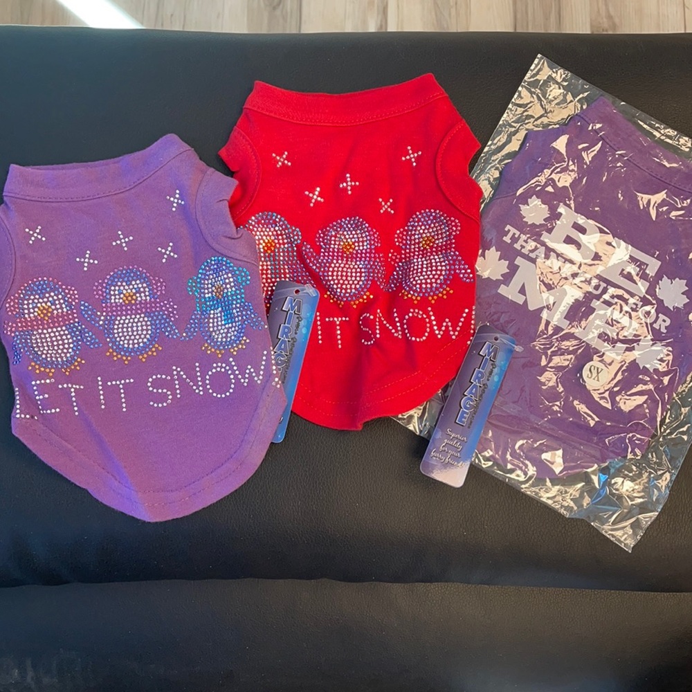 Pets apparel XS 3pcs